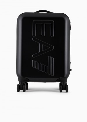 Emporio Armani Abs Cabin Trolley With Oversized Logo Siyah | EA7-SN59685