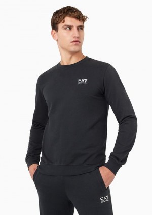 Emporio Armani Core Identity Crew-neck Sweatshirt Siyah | EA7-SN59991