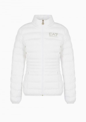 Emporio Armani Core Lady Packable Kukuletalı Puffer Jacket Siyah | EA7-SN59528