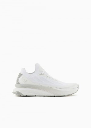 Emporio Armani Crusher Distance Sonic Knit Sneakers Siyah | EA7-SN60117