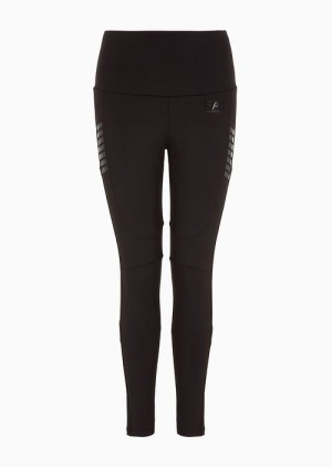 Emporio Armani Dynamic Athlete Leggings In Vigor7 Technical Fabric Lacivert Mavi | EA7-SN59565