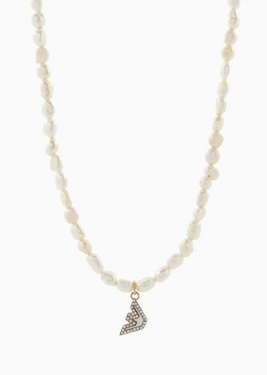 Emporio Armani Gold-tone Stainless Steel Beaded Necklace Altın | EA-SN57538