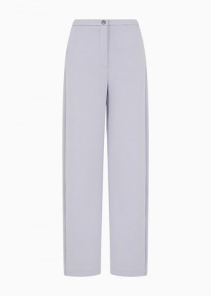 Emporio Armani Jersey And Scuba Trousers With Jelly Eagle Patch Lilla | EA-SN56891
