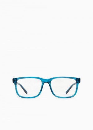 Emporio Armani Men’s Rectangular Glasses Gümüş | EA-SN59390