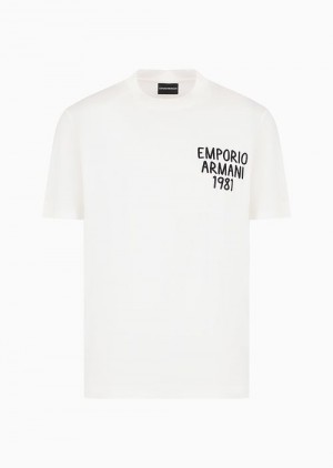 Emporio Armani Regular Fit T-shirts Kırmızı | EA-SN58748