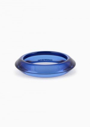 Emporio Armani Shaped Resin Bangle Mavi | EA-SN57578