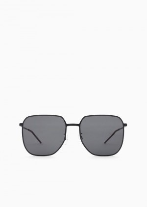Emporio Armani Unisex Square Sunglasses Siyah | EA-SN59424